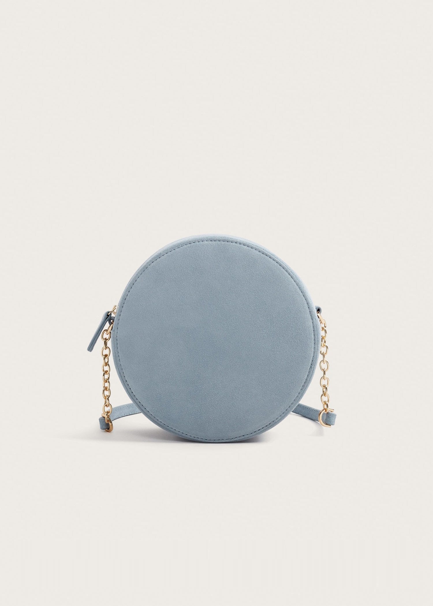 Round leather bag