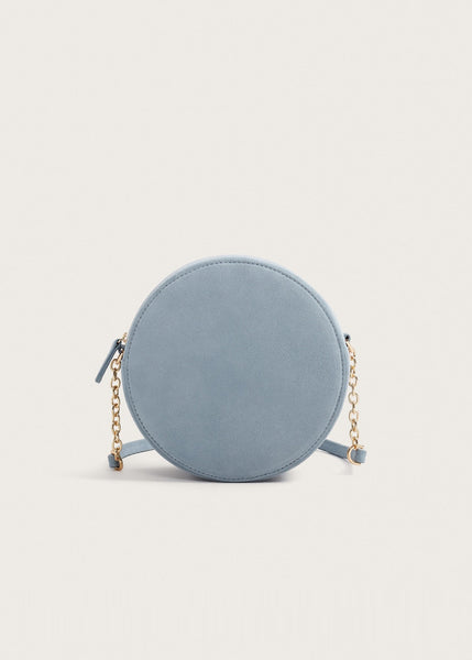 Round leather bag