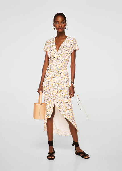 Floral Print Voile Bodysuit