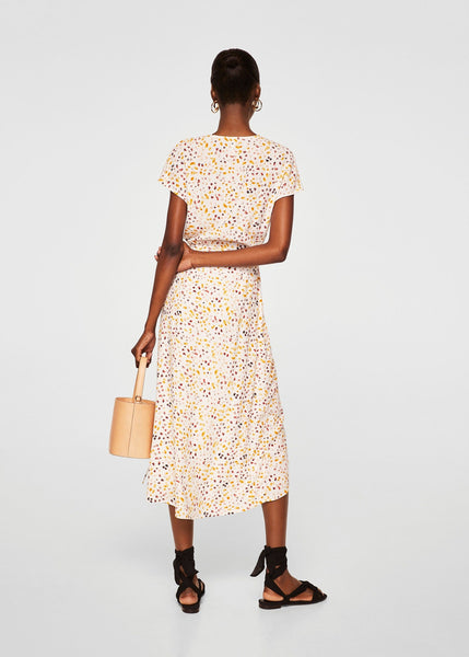 Floral Print Voile Bodysuit